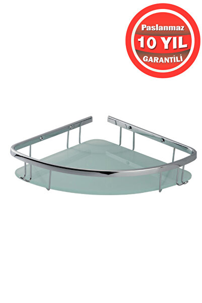 BanyomHome رف حمام من النحاس المقاوم للصدأ كارمينا مقاس 22×22 سم مع حامل شامب...
