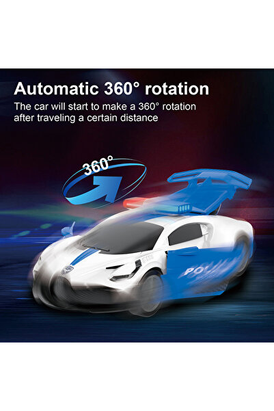 FELİTE Pilli DİSKO IŞIKLI HAREKETLİ ÇARP DÖN Polis Arabası ( Görsel Videosundan İzleyebilirsiniz)