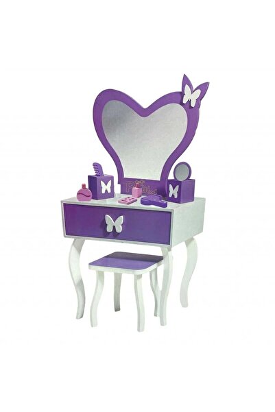 FELİTE KIZ ÇOCUK MASALI Ahşap Makyaj Seti EVCİLİK OYUN SETİ