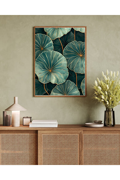 Tuba Decor Tablo dintr-o singură bucată cu rame din lemn pentru sufragerie, s...