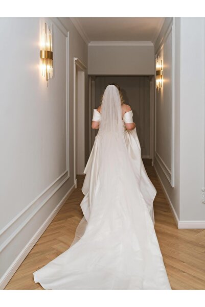 Doua Inimi Voal de mireasă lung clasic din tul 300x300