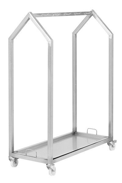 Moratti România Carucior transport carne Moratti, 1000x550x1700 mm, tava de colectare total inox