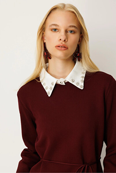 Ghisa Shirt Collar Knitwear Skirt Set 26Kobtkm4040