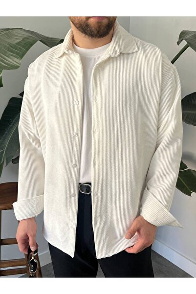 KHAYN ERKEK BOL KESİM FİTİLLİ KADİFE GÖMLEK K3006G