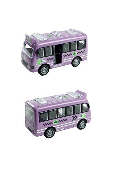 Luminoo Sürtmeli Renkli Kapıları Açılan Otobüs Farklı Mavi Lila-Mor