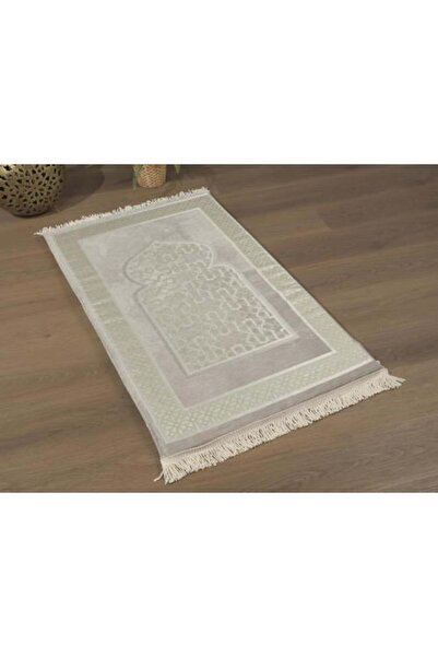 Dcv Chenille Memory Foam Prayer Mat - Grey 65×115 cm