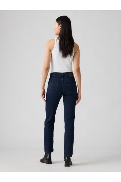 Levi's 724 High Rise Straight Women's Dark Blue Jean Denim Pants 18883-0396