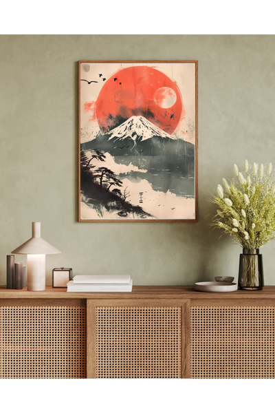 Tuba Decor Tablo dintr-o singură bucată cu rame din lemn pentru sufragerie, s...