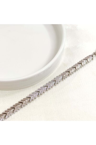 Güler Yüzlü Silver سوار XUPING من الأحجار الكريمة بطول 7 مم على شكل ظهر السمك...