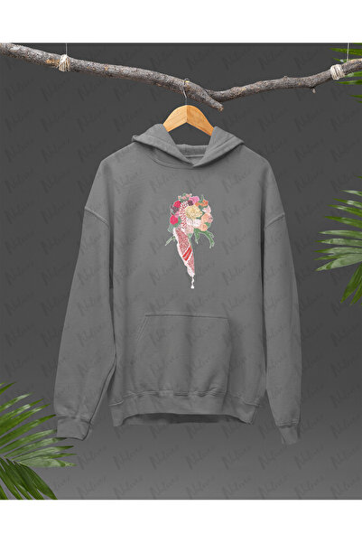 Nulivez هودي كبير الحجم للجنسين بتصميم فلسطيني مطبوع عالي الجودة