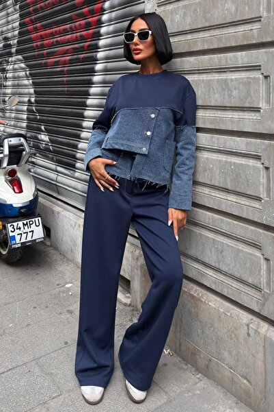 Lijuri Farmer díszítésű aszimmetrikus modális öltöny 10269