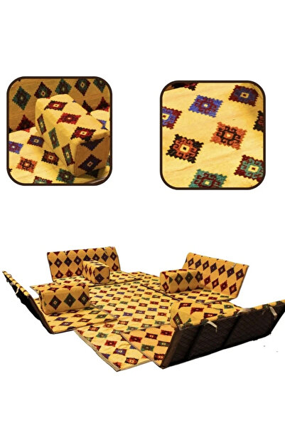 Cady One سجادة أرضية مكونة من 5 قطع، 200*300 سم، لـ 9 أشخاص، مع 4 كراسي أرضية...