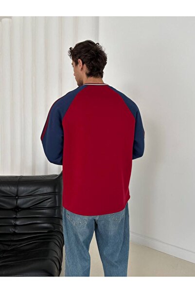 KUN SPORTSWEAR PREMİUM BİYELİ DESEN NOSTALJİ SWEATSHİRT OVERSİZE UNİSEX