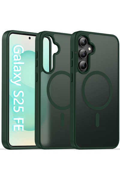 m.tk moveteck Samsung Galaxy S25 Fe Kılıf Kamera Çıkıntılı Magsafe Şarj Deste...