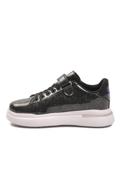 WALKWAY Ruffon 2540-K F Black Patent Leather-Silvery Seasonal Children's Sports Shoes