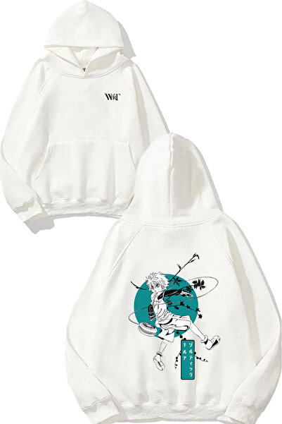 THEWERT Килиуа Золдик Дизайн Снимка на гърба Бяла суитшърт с качулка