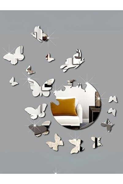 Emaazz LLC مرآة حائط ثلاثية الأبعاد على شكل فراشة مصنوعة من الأكريليك - ديكور...