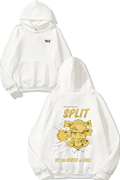 THEWERT Φούτερ με κουκούλα με στάμπα στην πλάτη με σχέδιο Spilt Eye