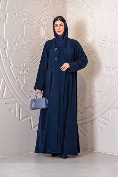 QUEEEN Black formal crepe abaya with crystals