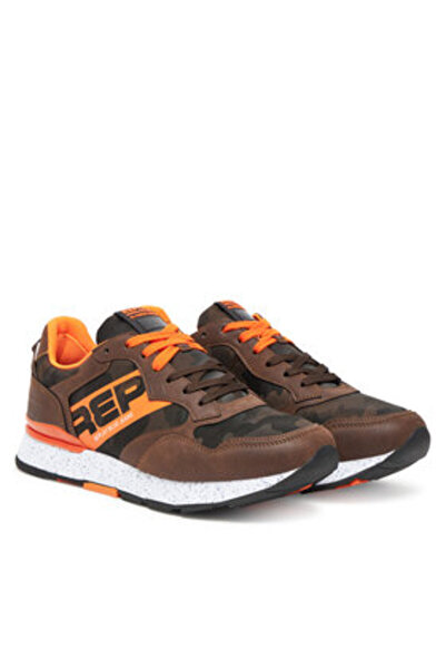 Replay Ανδρικά αθλητικά παπούτσια καφέ REPLAY-GMS68 .000.C0096T 774 ΚΑΜΩΜΕΝΟ ΚΑΦΕ