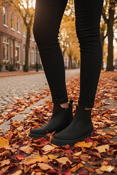 WALKWAY 24071 Z Μαύρες γυναικείες μπότες Nubuck