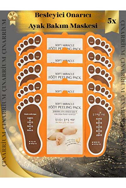 pınaxar Ayak Maskesi 5’li –Arındırır, yeniler ve doğal parlaklık kazandırır.