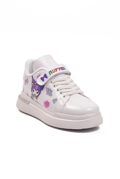 WALKWAY Ruffon 2540-26K F White Patent Leather-Silvery Seasonal Children's Sports Shoes