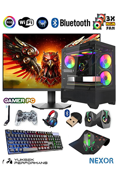 Nexor NXR388 RYZEN 7 5700 32GB 1TB SSD RX 580 8GB 24" Oyuncu Masaüstü Bilgisayar