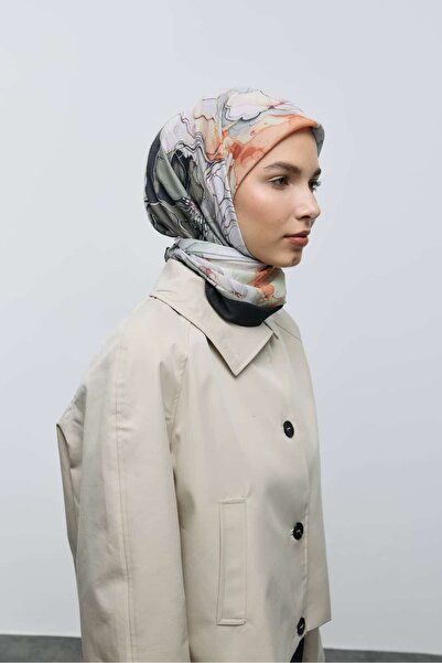 Modakaşmir Marbled Pattern Bamboo Scarf