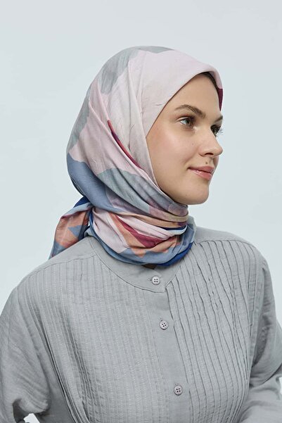 Modakaşmir Eșarfă din bambus cu model lavandă