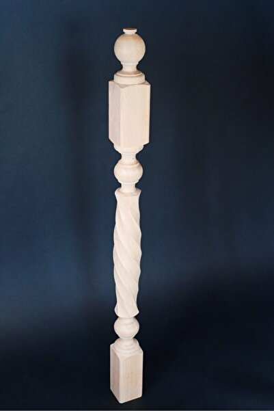 Zafer Aydın Ahşap ZFR-114, Balustru de capăt din fag, 1000mm X 70mm X 70mm