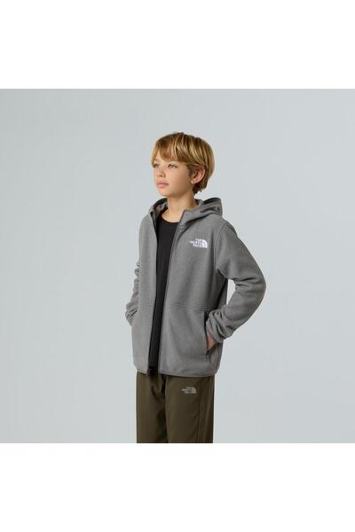 THE NORTH FACE Teen Glacıer 1/4 Fermuarlı Genç Çocuk Glacier Polar NF0A8CVFCQI1 Gri-L