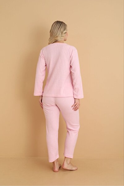 HUBEN γυναικείο χειμερινό σετ πιτζάμες interlock