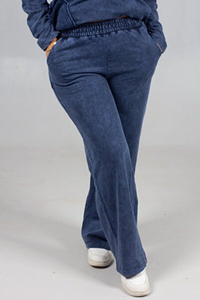 Truva XXL Cotton Washed 2 Thread Combed Cotton Detachable Collar Plus Size Navy Blue Suit