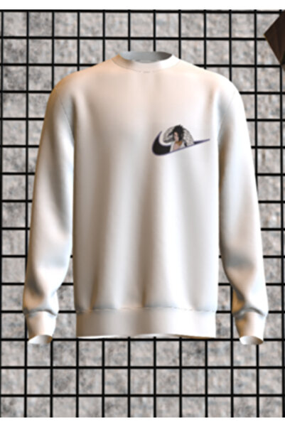 Unisex Oversize Anime Nakışlı sweatshirt #SasukeUchiha