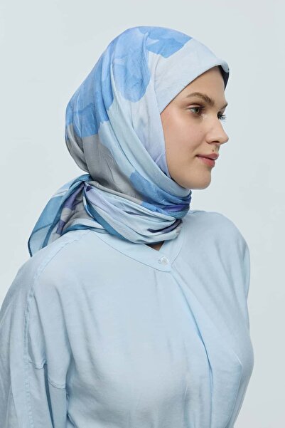 Modakaşmir Eșarfă din bambus cu model lavandă