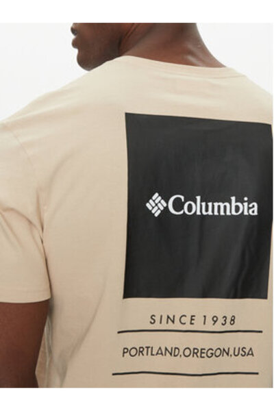Columbia Ανδρικό T-Shirt μπεζ COLUMBIA-2058331 271 ΚΑΦΕ