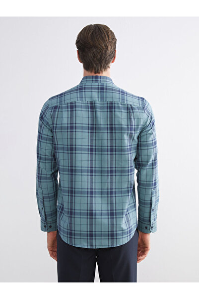 LC Waikiki Sparkling Selections from Shining Store |   Regular Fit Long Sleeve Plaid Dobby Men's Shirt