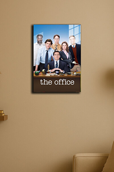 EABASKI Poster metalic "The Office" cu imprimeu, Tablou cadou 30x40 cm