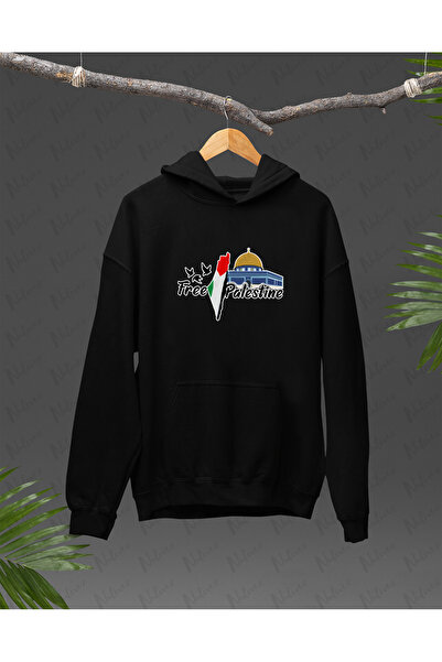 Nulivez هودي كبير الحجم للجنسين بتصميم فلسطيني مطبوع عالي الجودة