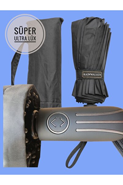 Rainwalker Süper Ultra Premium Lüks 16 Telli Tam Otomatik Rüzgar Korumalı Rüzgarda Kırılmayan Şemsiye