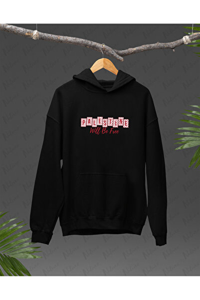 Nulivez هودي كبير الحجم للجنسين بتصميم فلسطيني مطبوع عالي الجودة