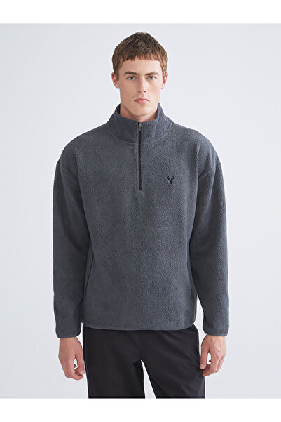 LC Waikiki Alegeri strălucitoare de la Shining Store |   guler ridicat Hanorac pentru bărbați din lână cu mânecă lungă tricou