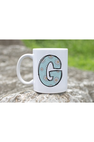 Beramussa كوب على شكل حرف G مزين بنقشة الأقحوان، كوب شاي وقهوة مزين بالزهور، ...