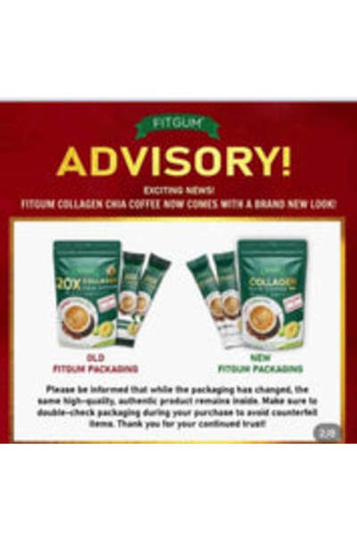 Fitgum Collagen Chia Coffee - 11 in 1 Shape Coffee Mix (3 Packs FITGUM)