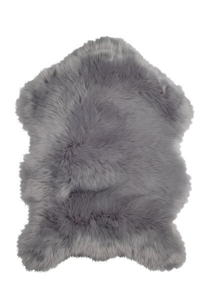 Davida Dreams Gray carpet, animal shape, artificial fur, fluffy, pleasant to the touch, 90 X 60 cm