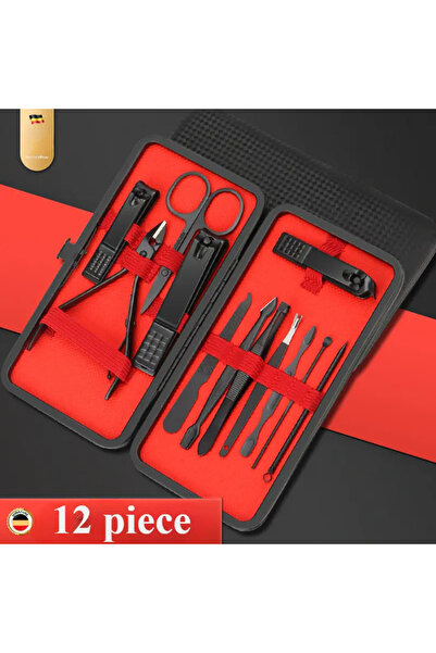 Acarlar Ticaret Manikür Ve Pedikür Tırnak Seti Cımbız Törpü Profesyonel Çanta...