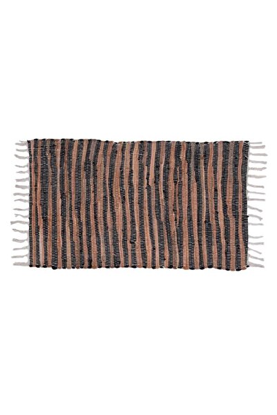 Davida Dreams Traditional press, braids, fringes, black with brown, 80x50 cm