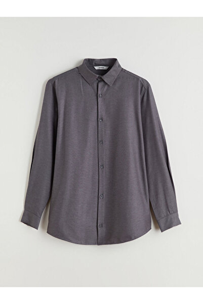 LC Waikiki Ανδρικό πουκάμισο με μακρύ μανίκι με κλείσιμο με κουμπί μπροστά