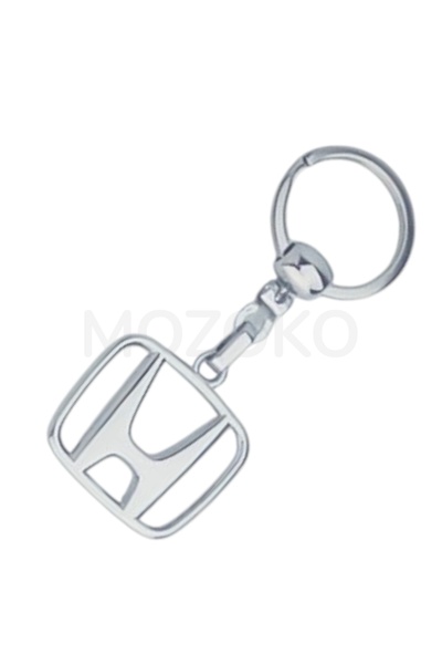 MOZOKO High Quality Honda Logo Metal Car Keychain, Double-Sided Logo, Gift Ca...